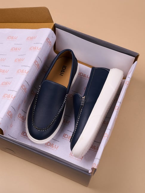 ID Women's Navy Casual Loafers
