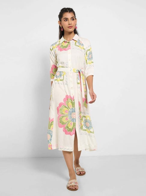Akkriti by Pantaloons Snow White Printed Casual Dress-picture-39