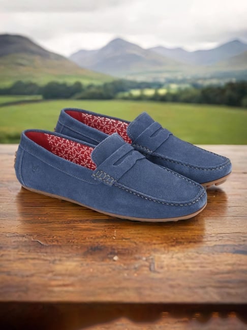 V8 By Ruosh Men's Seti Blue Casual Loafers