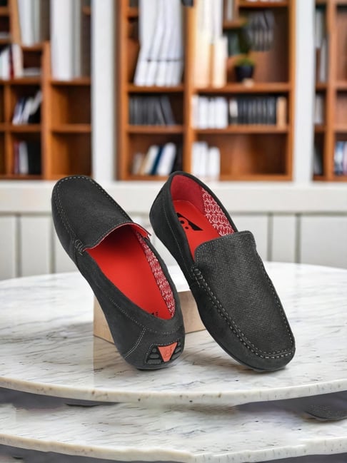 V8 By Ruosh Men's Seti Black Casual Loafers-picture-23