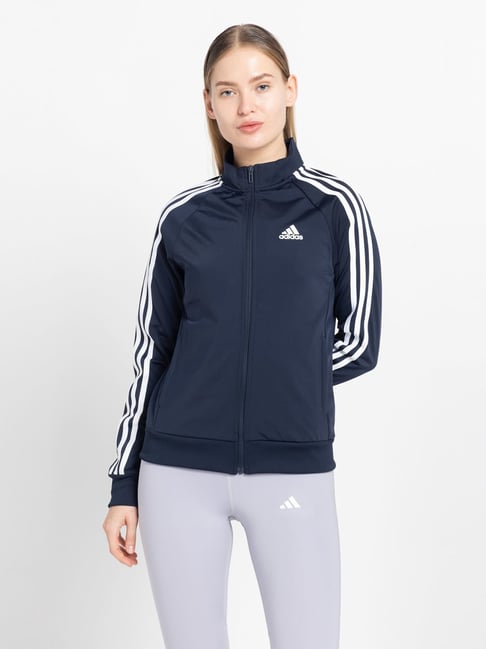 Buy ADIDAS Women's Blue W 3S TT TRIC Track Top at Best Price