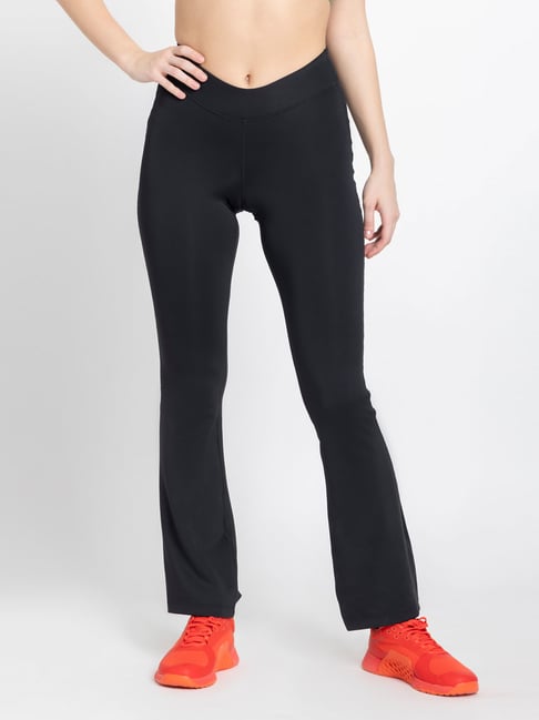 ADIDAS Women's Black YGA FLARED Trackpants-picture-12