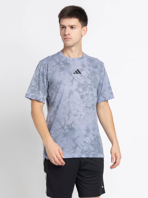 ADIDAS Men's Purple Power AOP T-Shirt-image-39