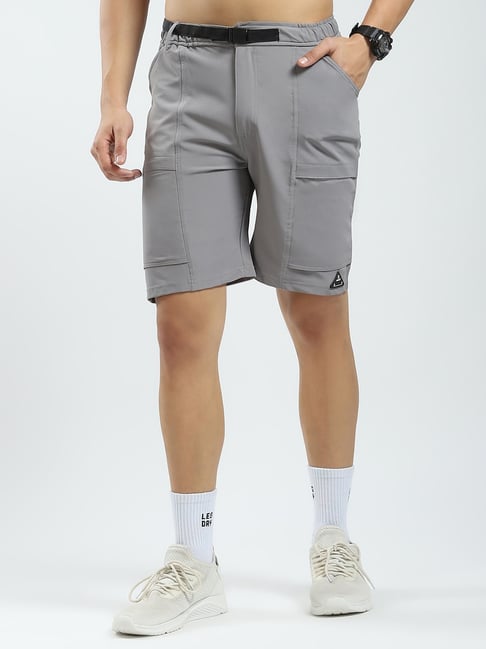Rock.It Grey Regular Fit Sports Shorts