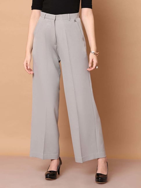 Exude Grey Formal Trouser