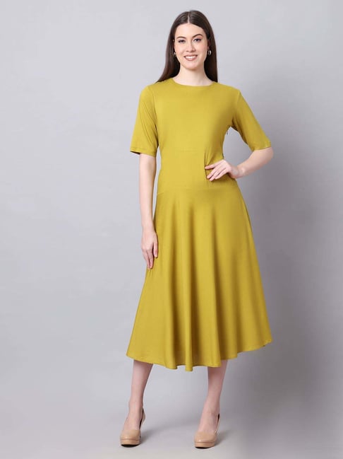 Exude Green Casual Dress