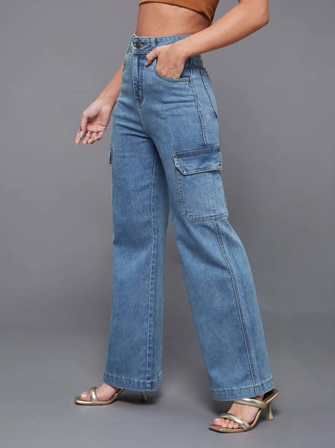 Miss Chase Blue Cargo Jeans-picture-22