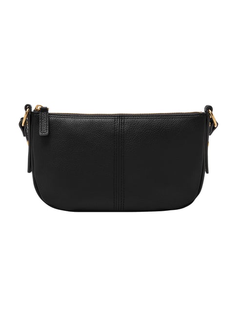 Fossil Jolie Black Small Leather Cross Body Bag