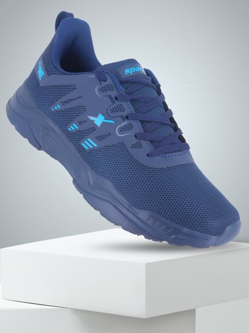 Sparx Men Navy Turquoise Blue Running Shoes