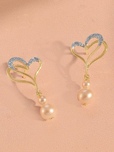 Mia by Tanishq 14k (585) Yellow Gold Earrings for Women