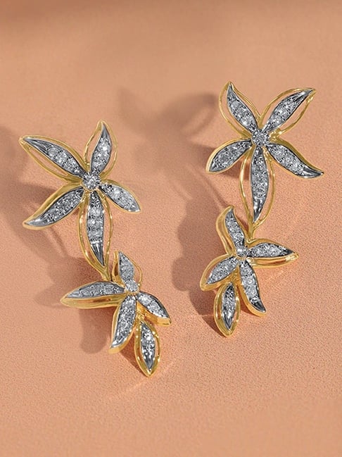 Mia by Tanishq 14k (585) Yellow Gold Earrings for Women
