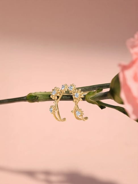 Mia by Tanishq 14k (585) Yellow Gold Earrings for Women