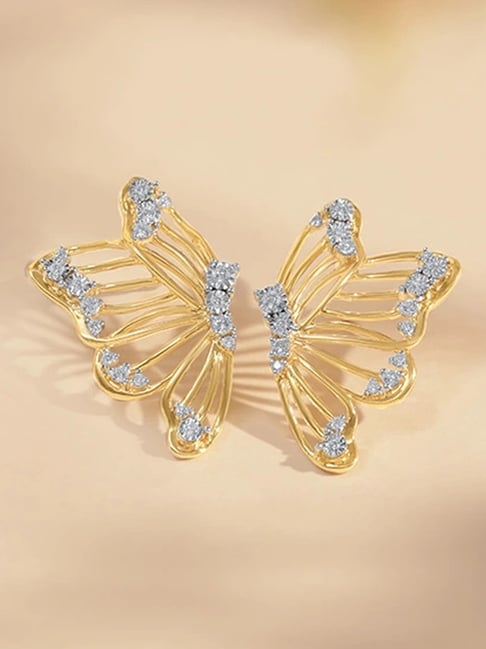 Mia by Tanishq 14k (585) Yellow Gold Earrings for Women