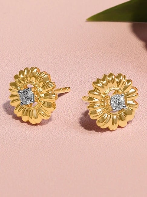 Mia by Tanishq 14k (585) Yellow Gold Earrings for Women