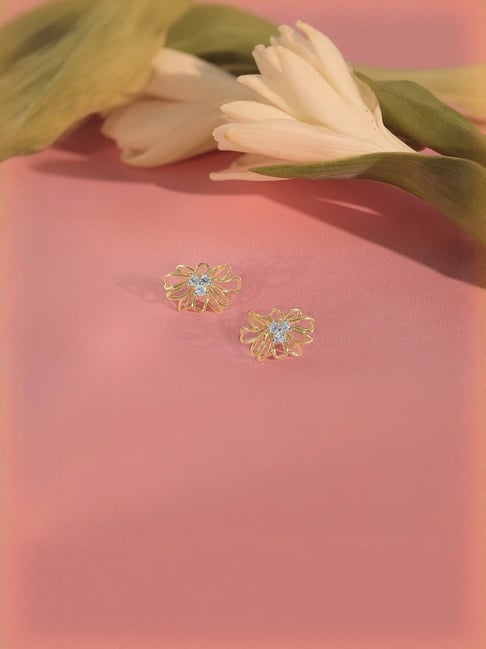 Mia by Tanishq 18k (750) Yellow Gold Earrings for Women