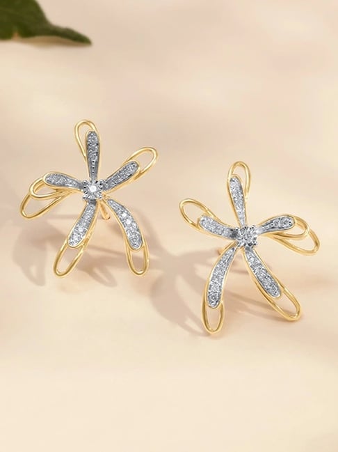 Mia by Tanishq 14k (585) Yellow Gold Earrings for Women