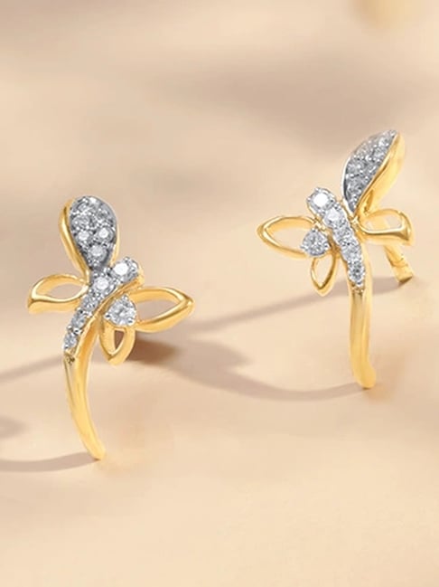 Mia by Tanishq 14k (585) Yellow Gold Earrings for Women