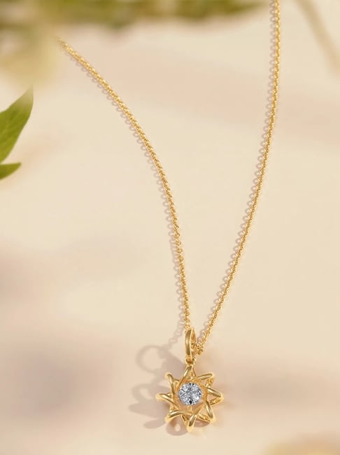 Mia by Tanishq 14k (585) Yellow Gold Pendant for Women