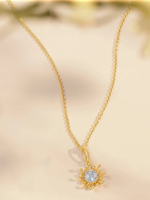 Mia by Tanishq 14k (585) Yellow Gold Pendant for Women