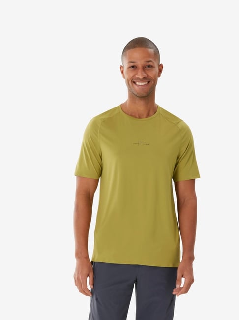 QUECHUA By Decathlon Men Khaki Regular Fit T-Shirt-picture-31