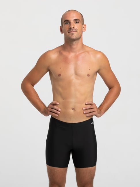 Buy NABAIJI By Decathlon Men Black Regular Fit Swimming Long