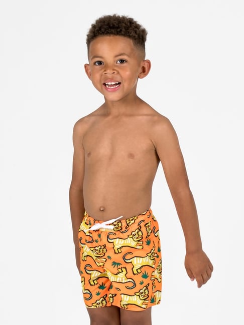 Olaian By Decathlon Boys Orange Swim Shorts-picture-36