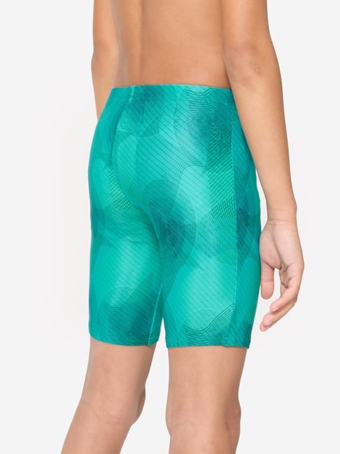 Nabaiji By Decathlon Boys Green Swimming Swimsuit