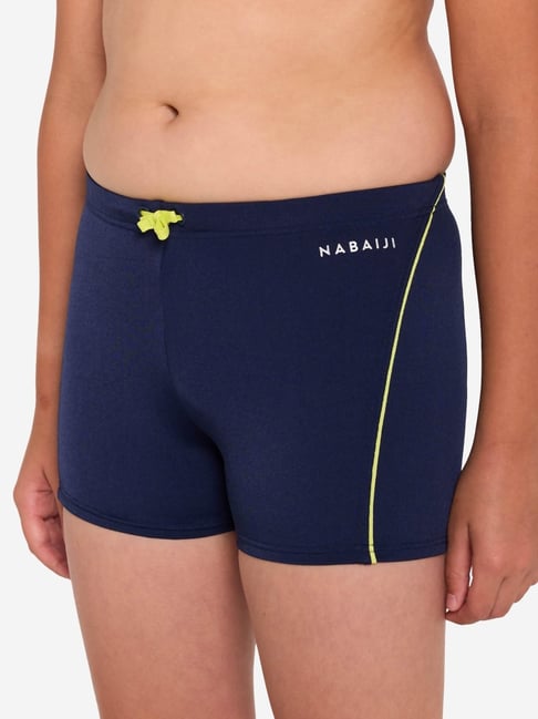 Nabaiji By Decathlon Boys Dark Blue Swimming Boxer Shorts