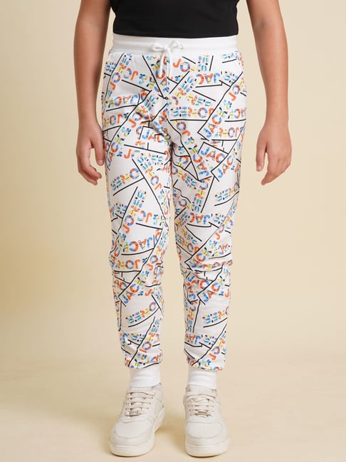 Jack Jones Junior Boys Bright White Track Pants