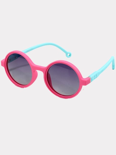 Little Surprise Box Sunglasses Aqua Blue Standard Round Sunglasses for Kids