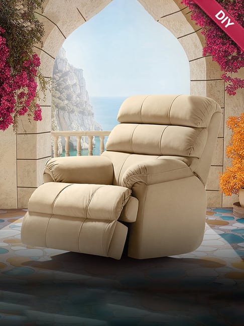 Buy Duroflex Beige Avalon Posture Pro Single Seater Rotating