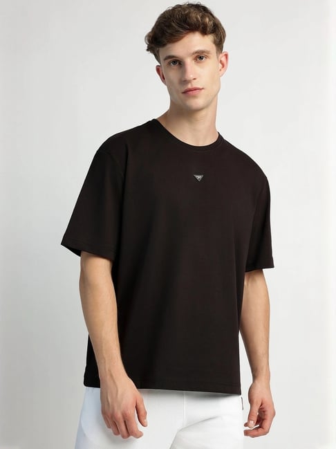 Reebok Black Cotton Regular Fit Printed Sports T-Shirt-picture-16