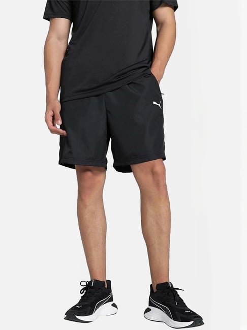 Puma Black Regular Fit Sports Shorts