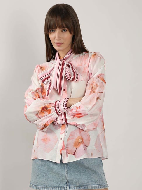 Vero Moda Cloud Dancer Printed Casual Shirt-picture-29