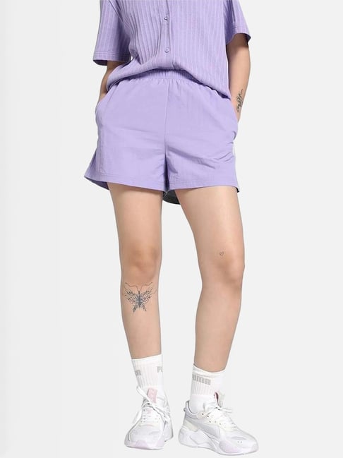 Puma Purple Regular Fit Shorts-picture-41