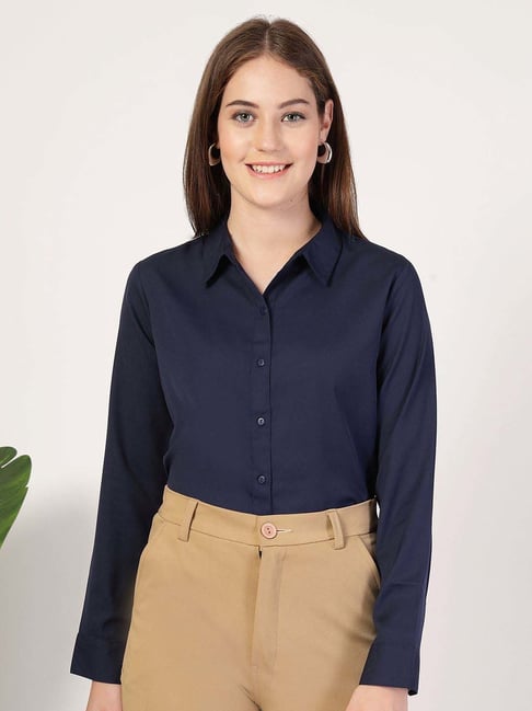 Style Quotient Navy Formal Shirt-picture-35