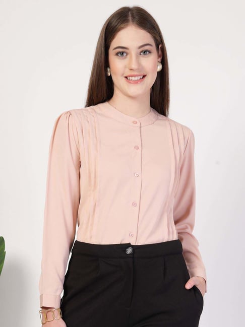 Style Quotient Peach Formal Shirt-picture-34