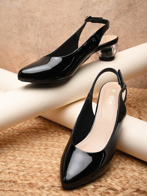 Rocia by Regal Women's Black Back Strap Sandals-picture-48