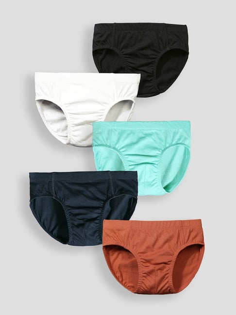 Tresnova Boys Multicolor Regular Fit Briefs Pack of 5