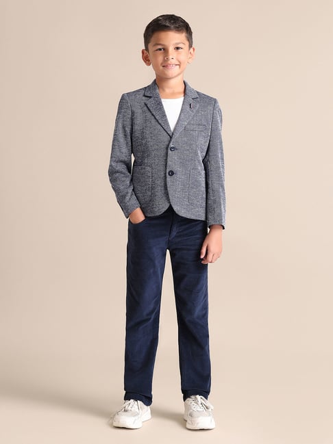 U.S. Polo Assn. Boys Blue Full Sleeves Blazer-picture-32