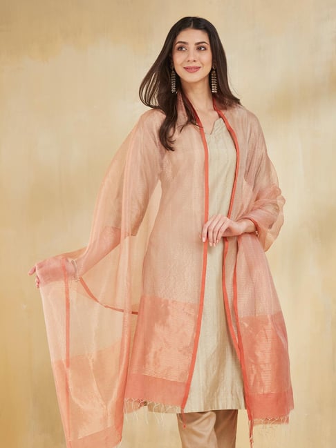 Fabindia Coral Woven Dupatta-picture-42