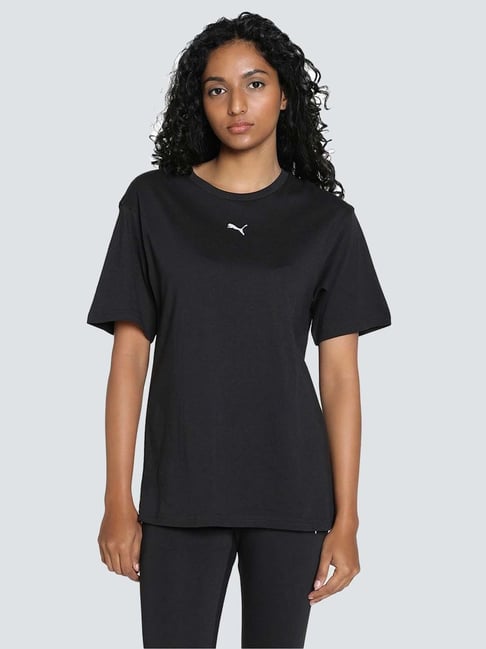 Puma Black Cotton Relaxed Fit Sports T-Shirt-picture-29