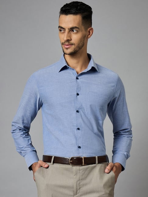 Louis Stitch Blue Regular Fit Shirt-picture-38