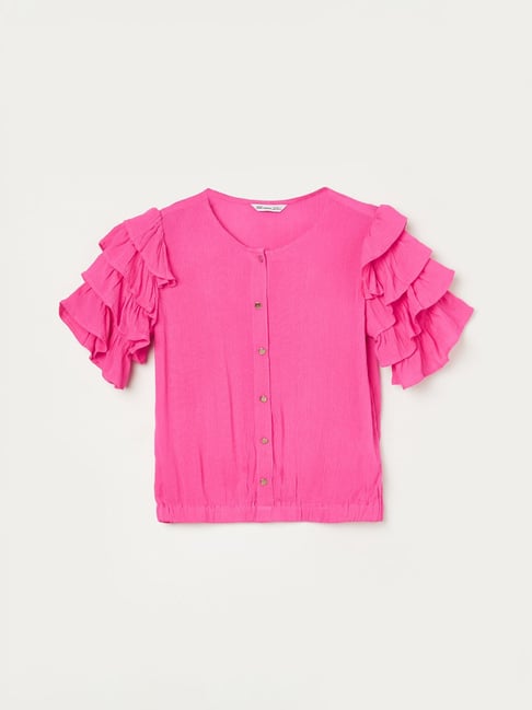 Fame Forever by Lifestyle Girls Fuschia Top-picture-45
