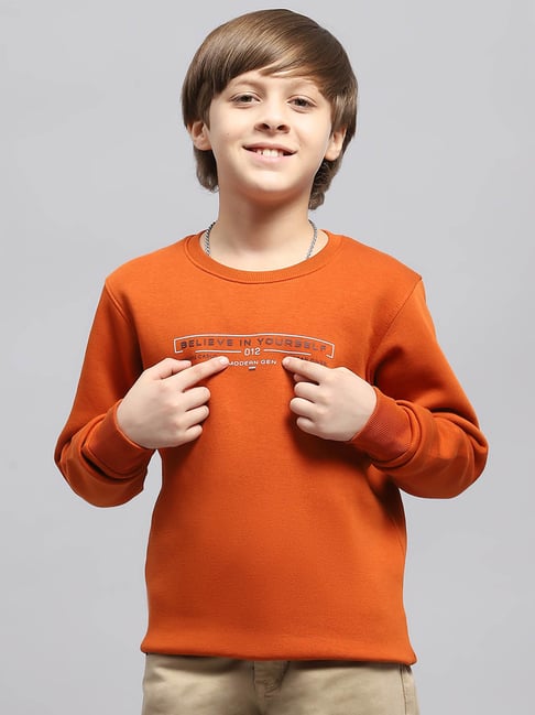 Monte Carlo Boys Rust Printed Sweatshirt-picture-12