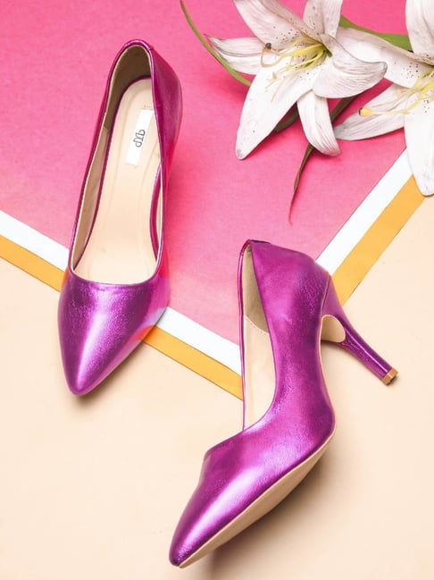 The White Pole Women's Pink Stiletto Pumps-picture-35