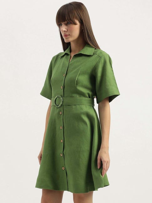 benetton green dress Dress 23119JNF844 Benetton Green