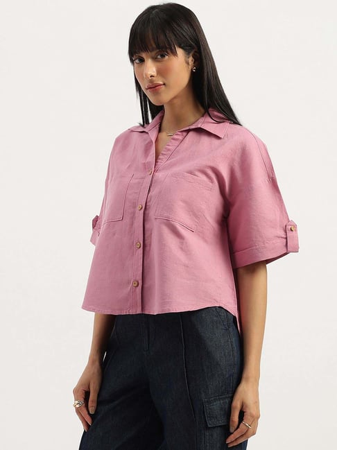 United Colors of Benetton Pink Casual Shirt