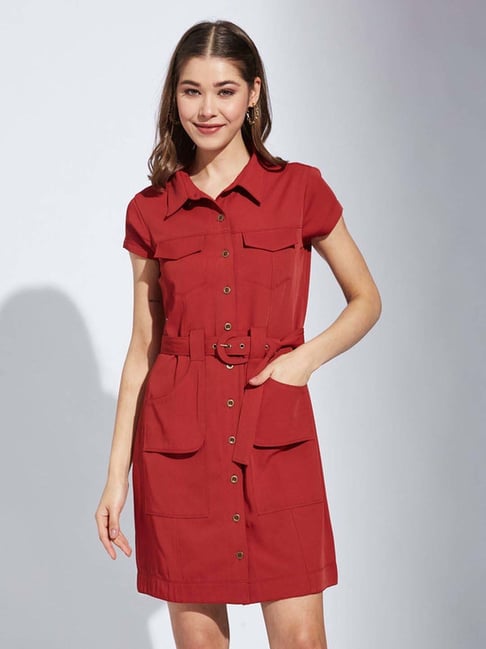 Latin Quarters Red Casual Dress-picture-28