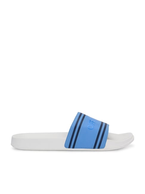 blue off white slides